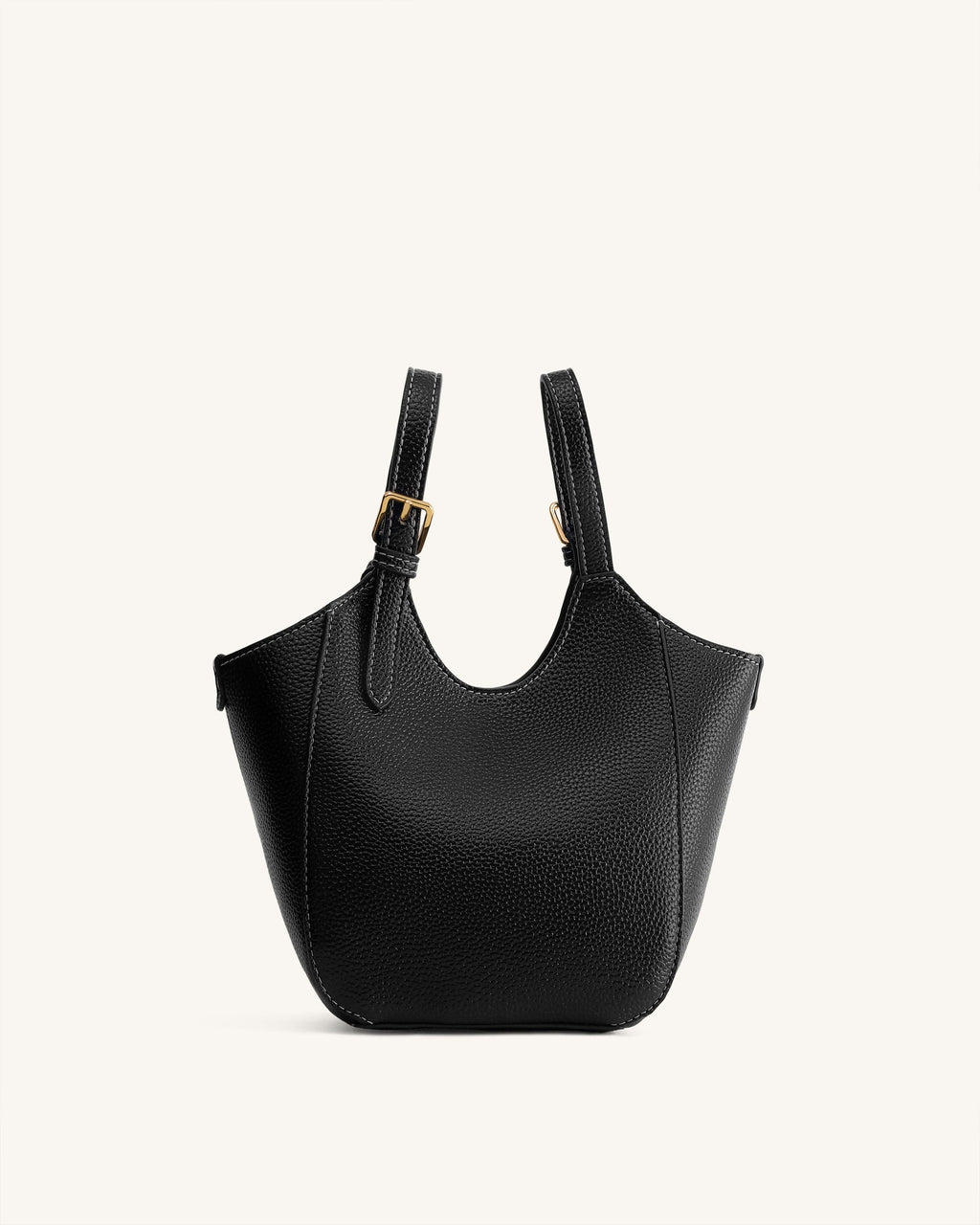 Ines Padlock Tote Bag - Black
