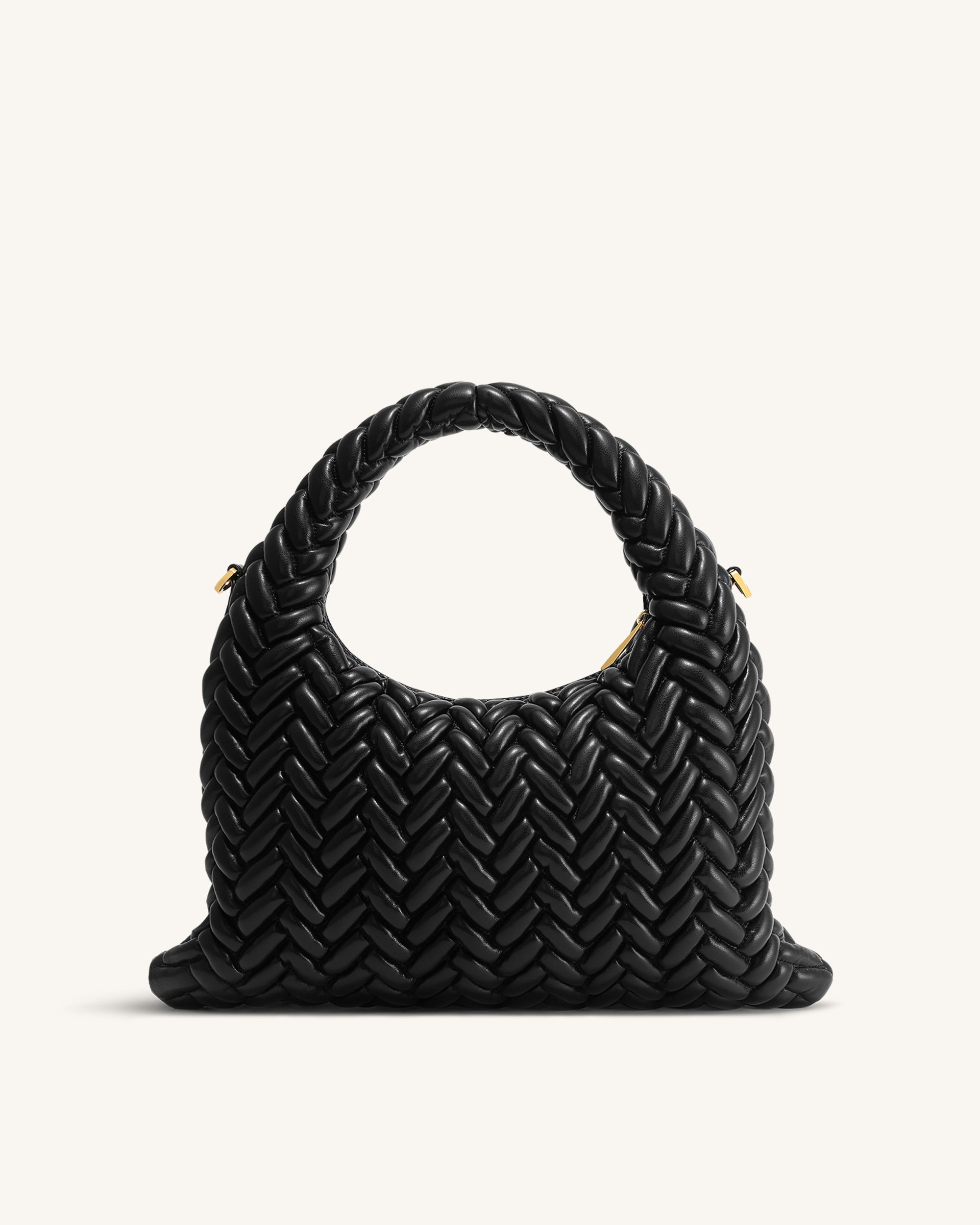 Cora Quilting Handle Bag - Black