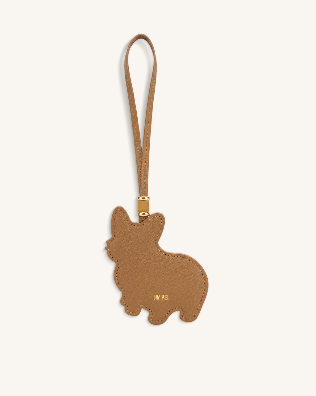 Corgi Bag Charm - Tan Multi