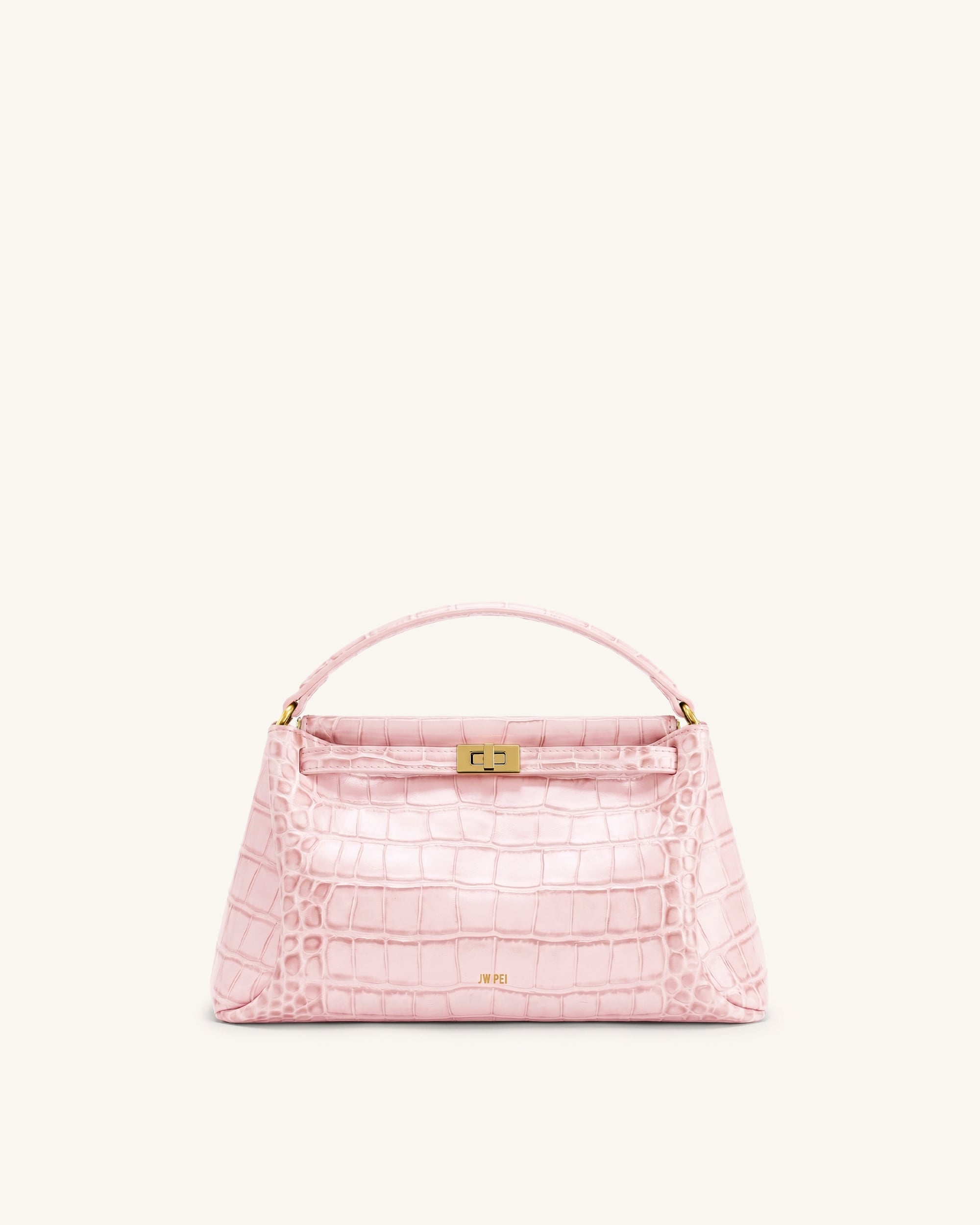 Carmen Top Handle Bag - Pink Croc