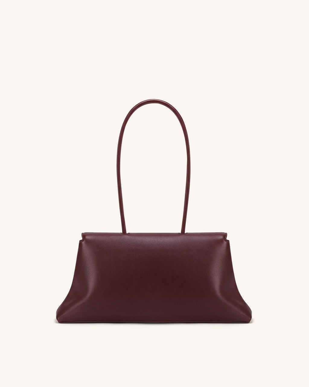 Selene Lock Flap Shoulder Bag - Burgundy