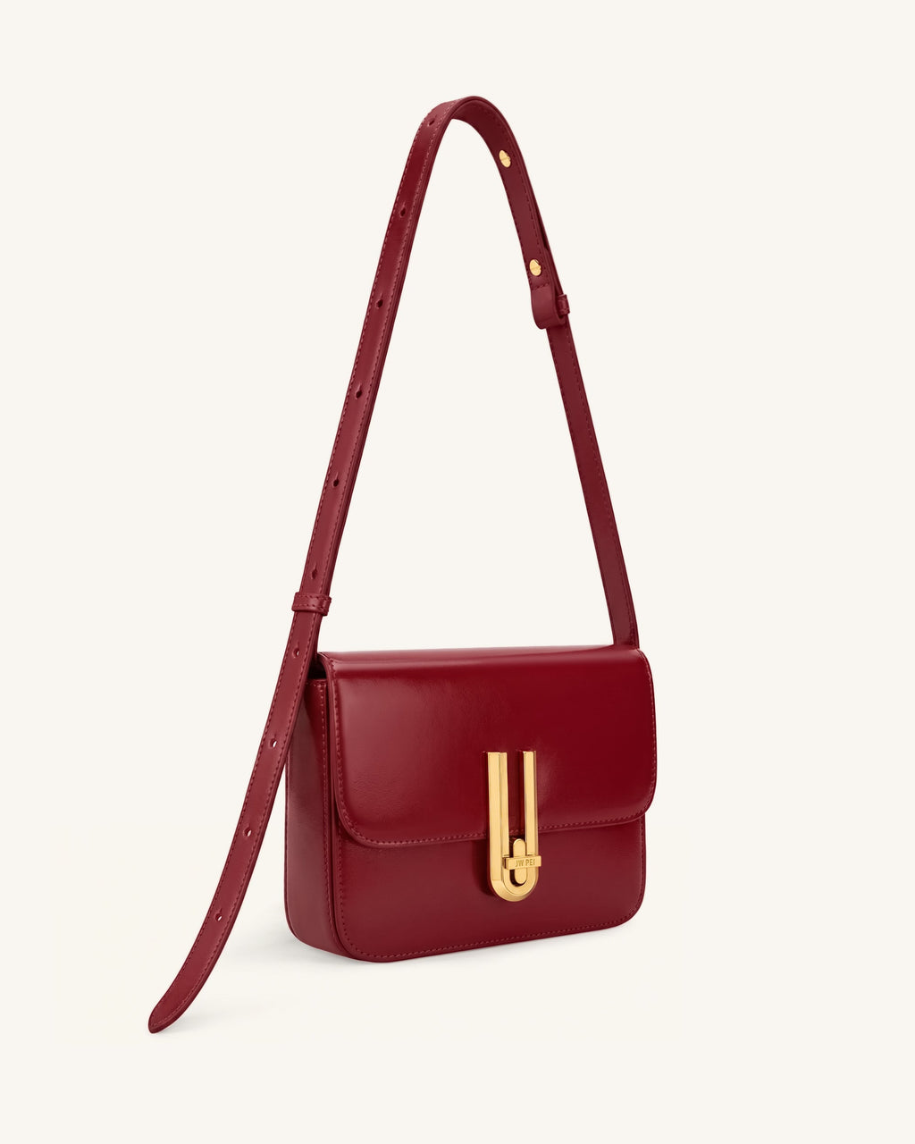 Evania Lock Shoulder Bag - Red