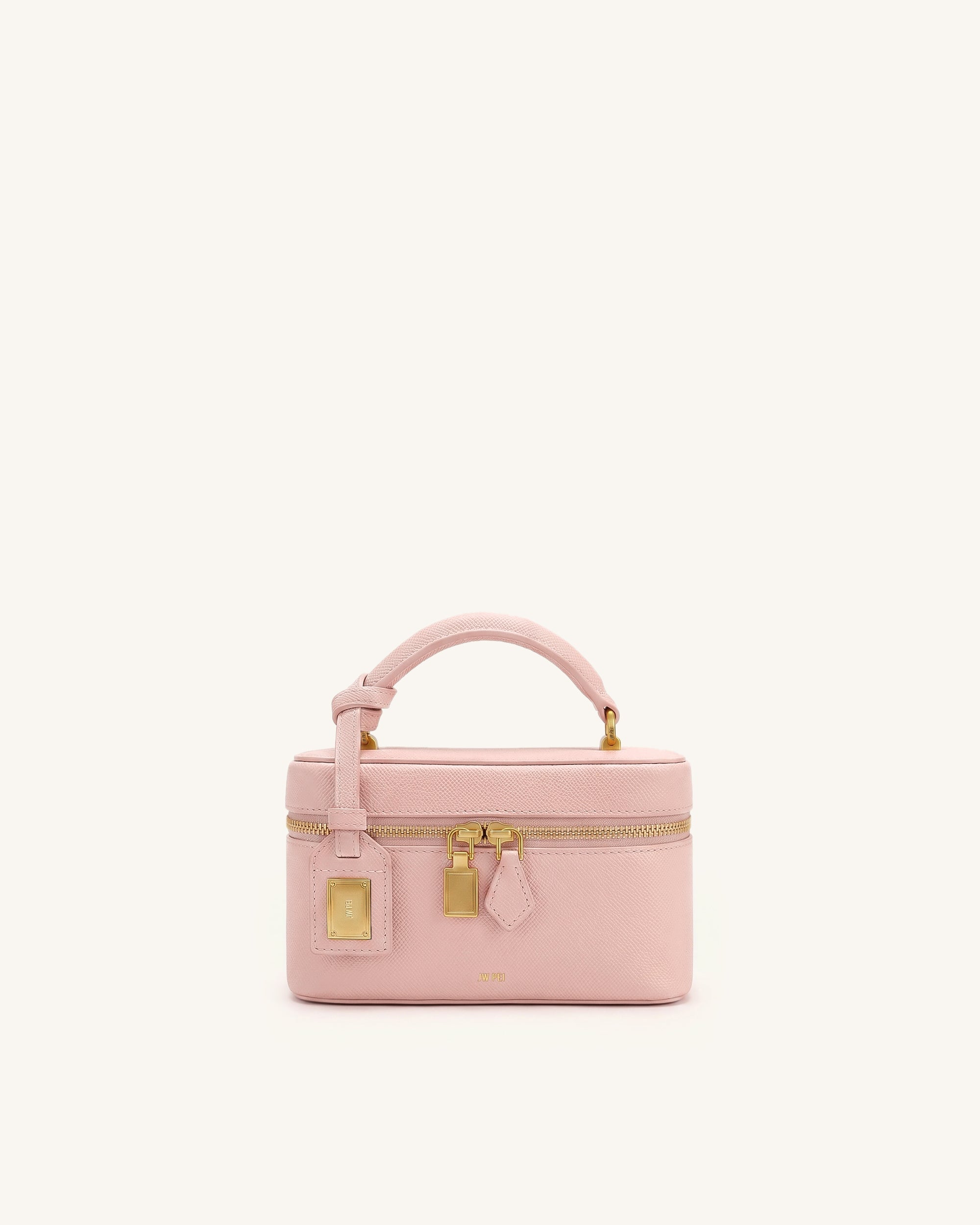 Cleo Box Shape Top Handle Bag - Pink