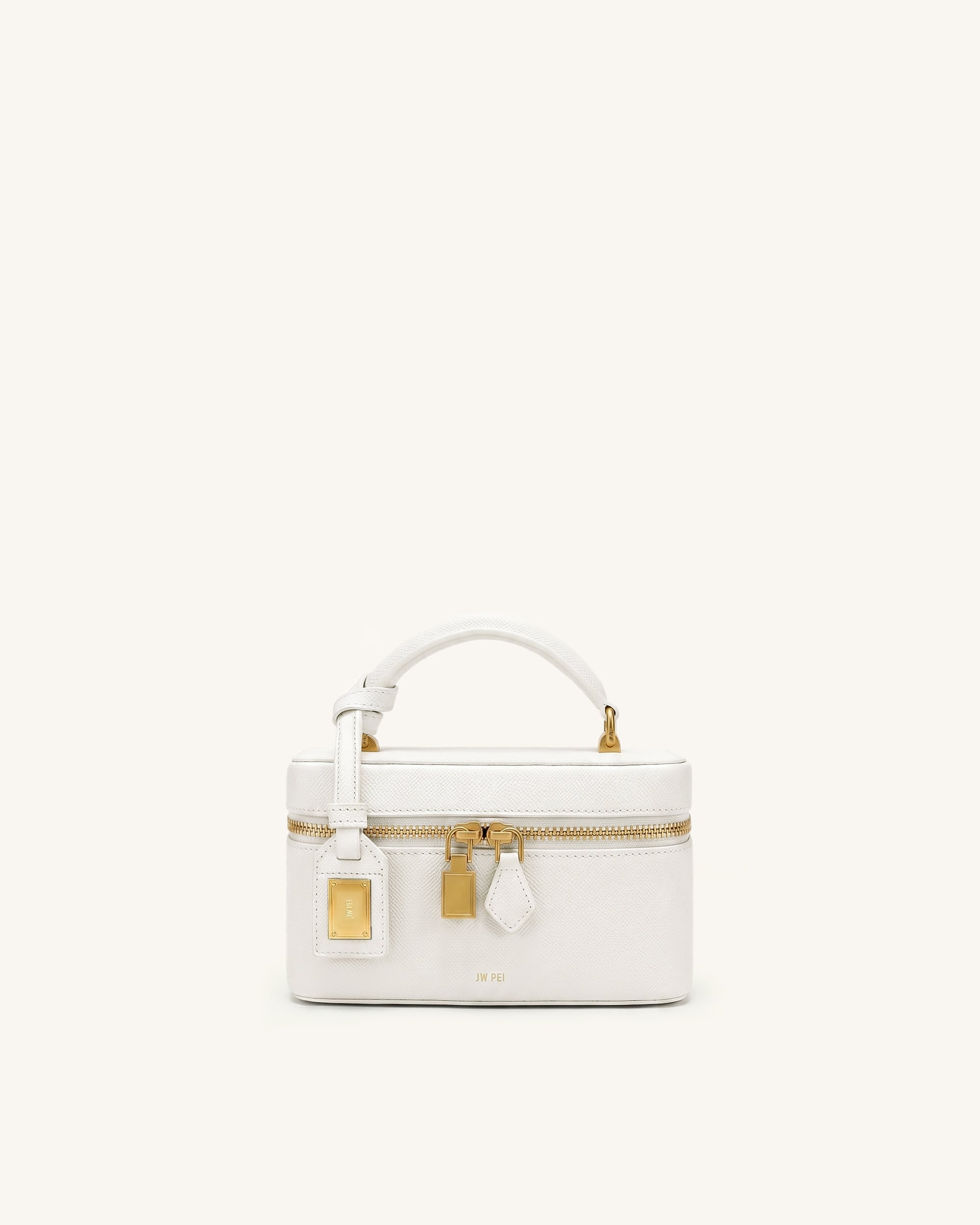 Cleo Box Shape Top Handle Bag - Off-white