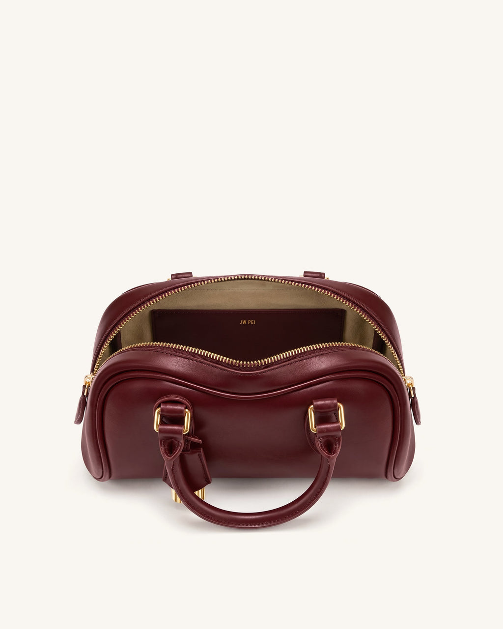 Rosalie Bowler Top Handle Bag - Dark Burgundy