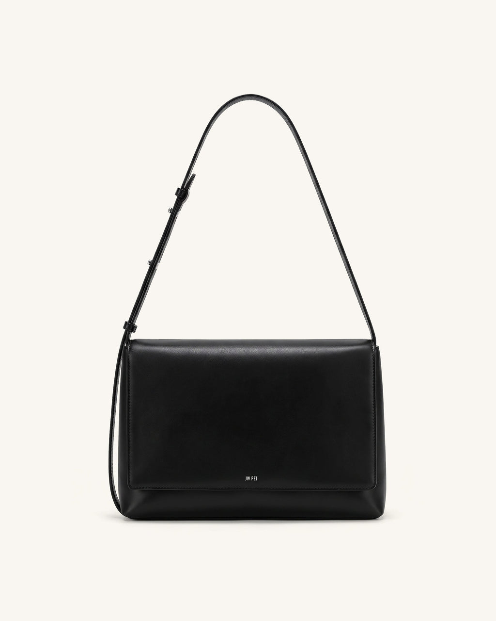 Isolde Flap Shoulder Bag - Black