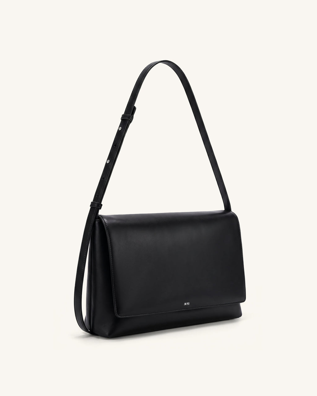 Isolde Flap Shoulder Bag - Black