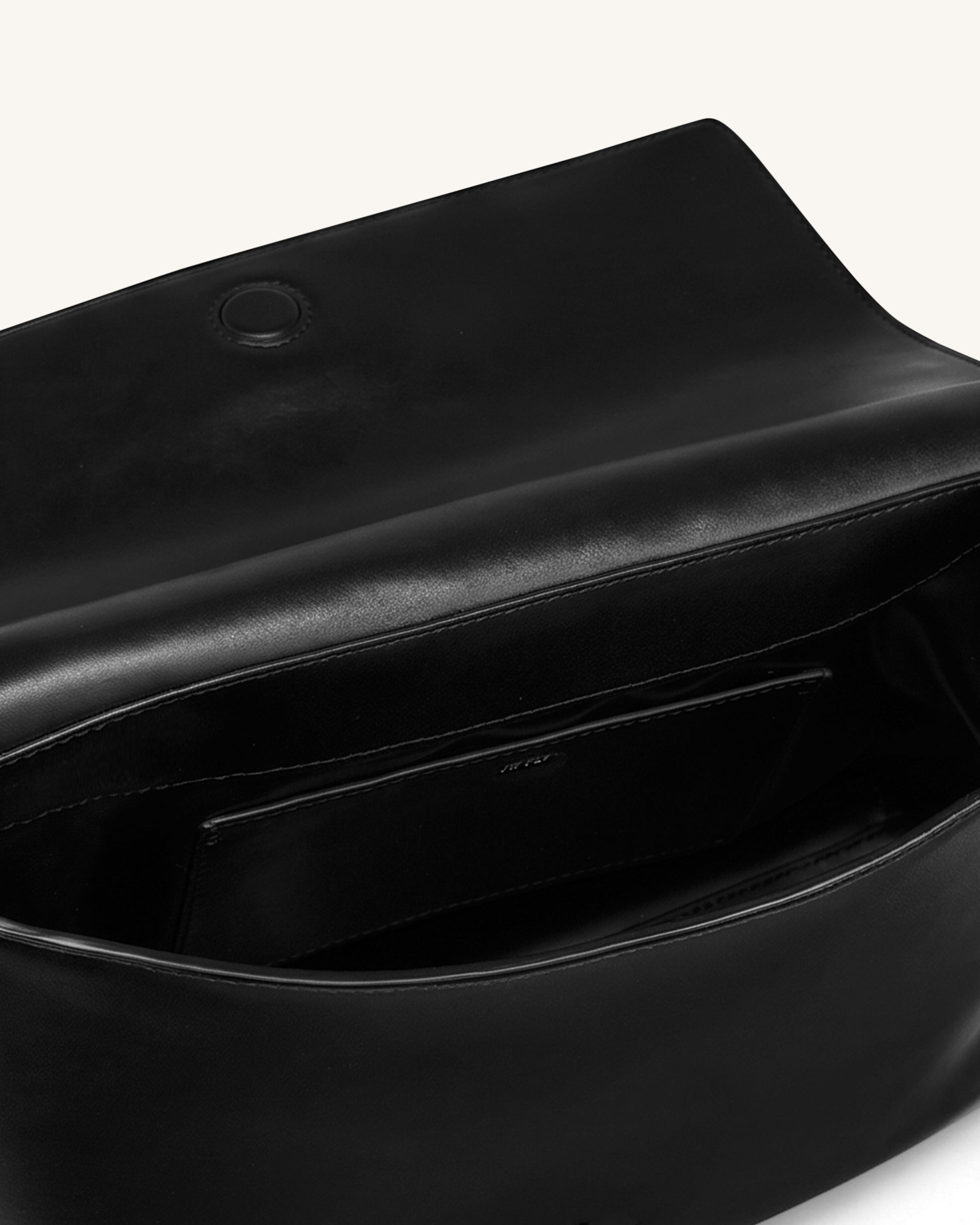 Isolde Flap Shoulder Bag - Black