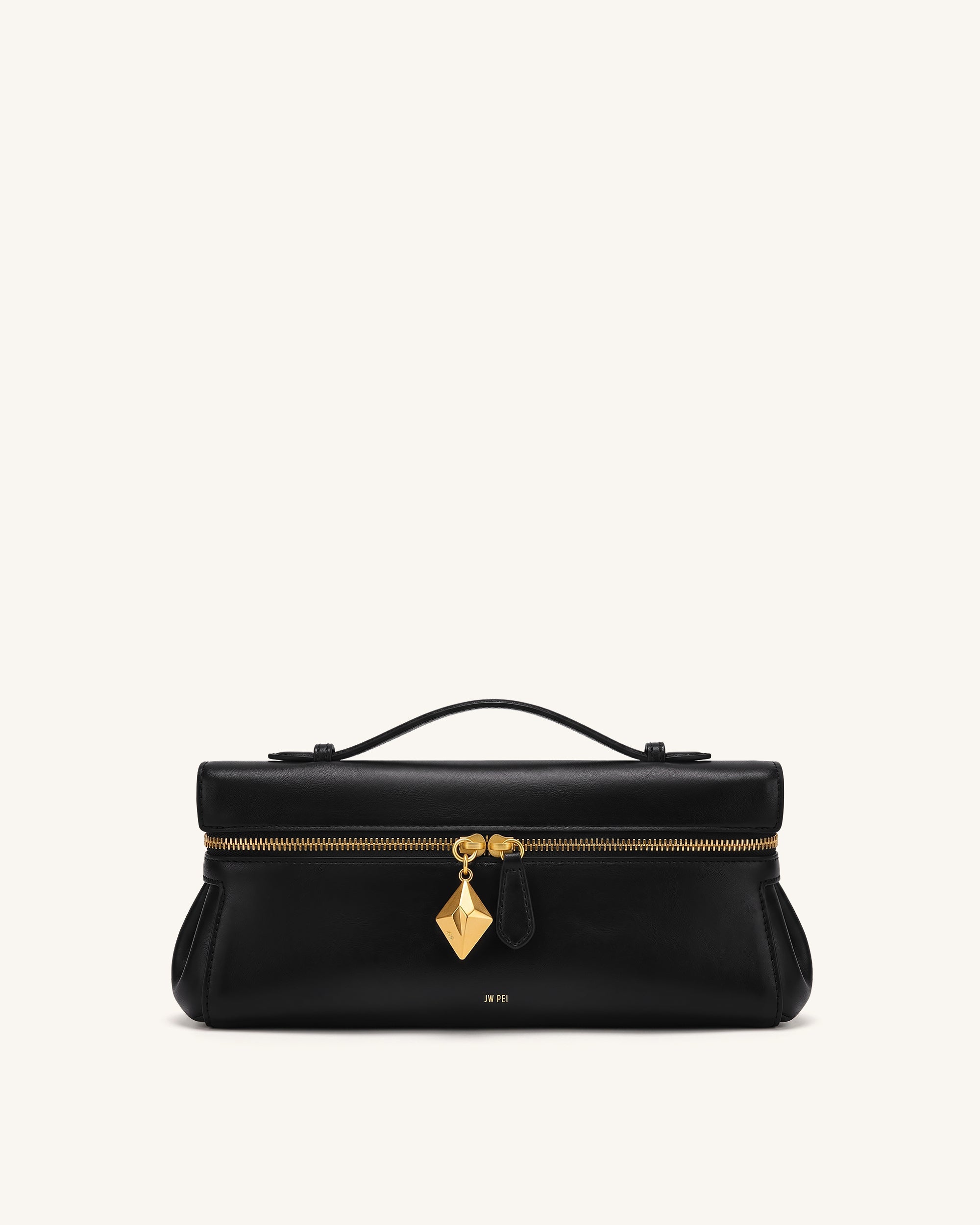 Thea East-West Top Handle Bag - Black