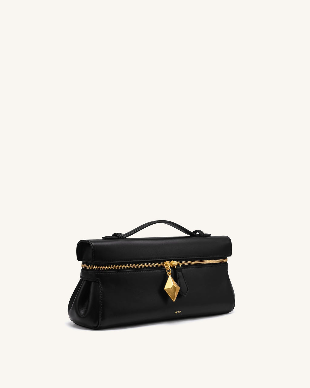 Thea East-West Top Handle Bag - Black