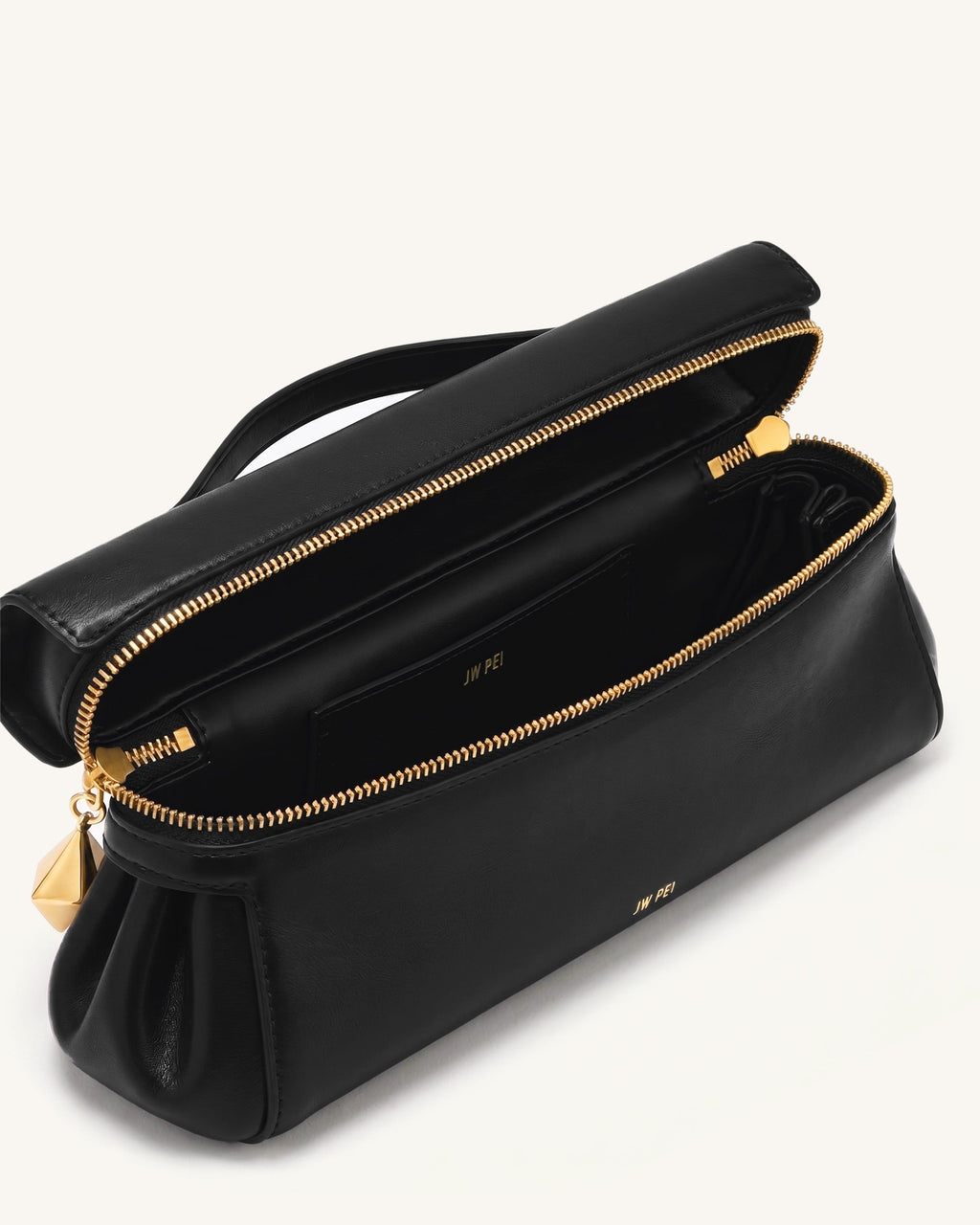 Thea East-West Top Handle Bag - Black
