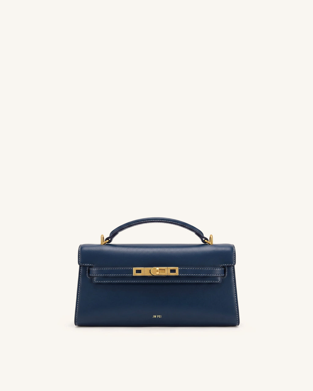 Noor Top Handle Bag - Navy Blue
