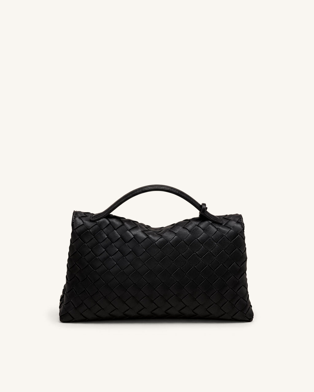 Celeste Woven Envelope Bag - Black