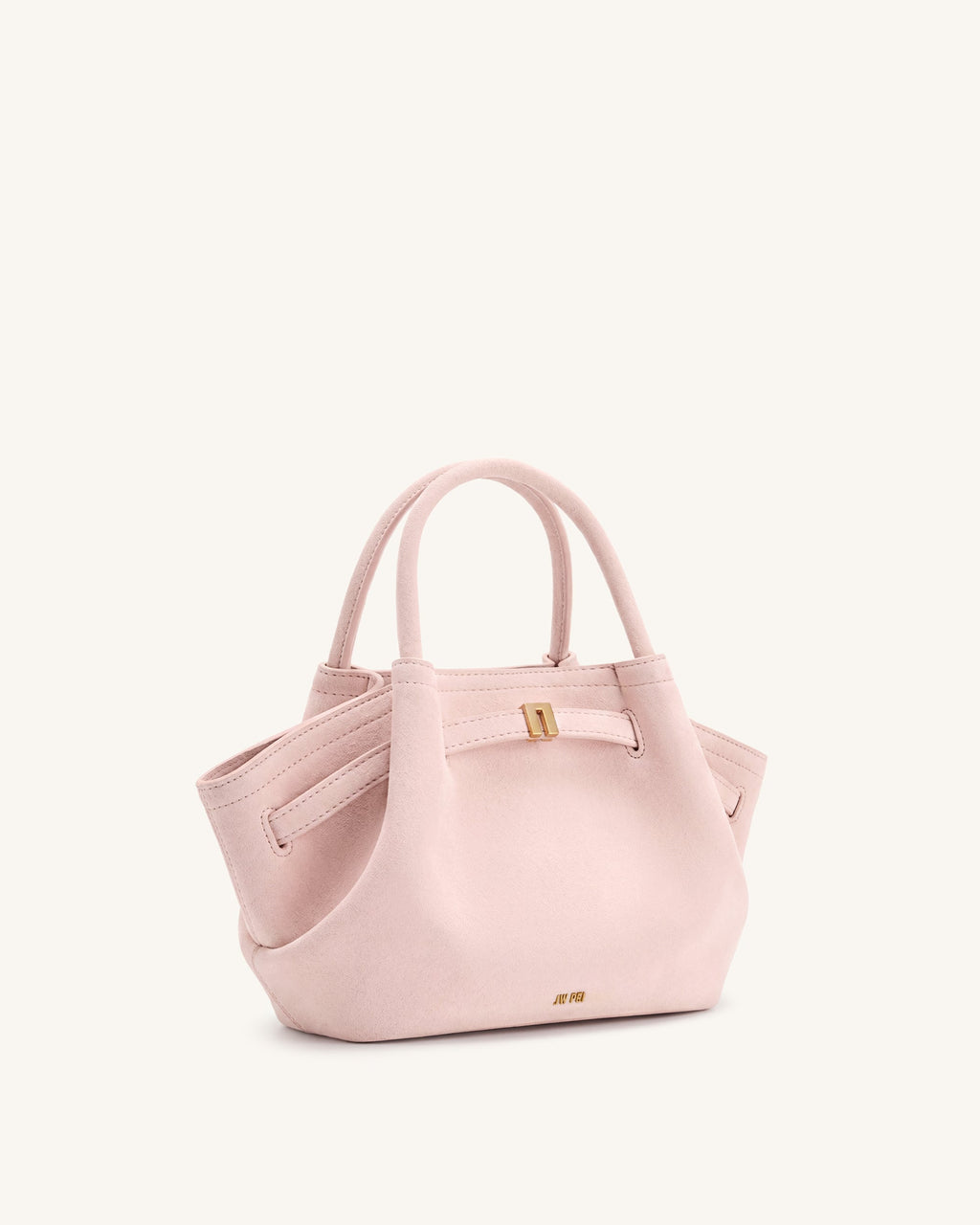 Hana Mini Faux Suede Tote Bag - Pink