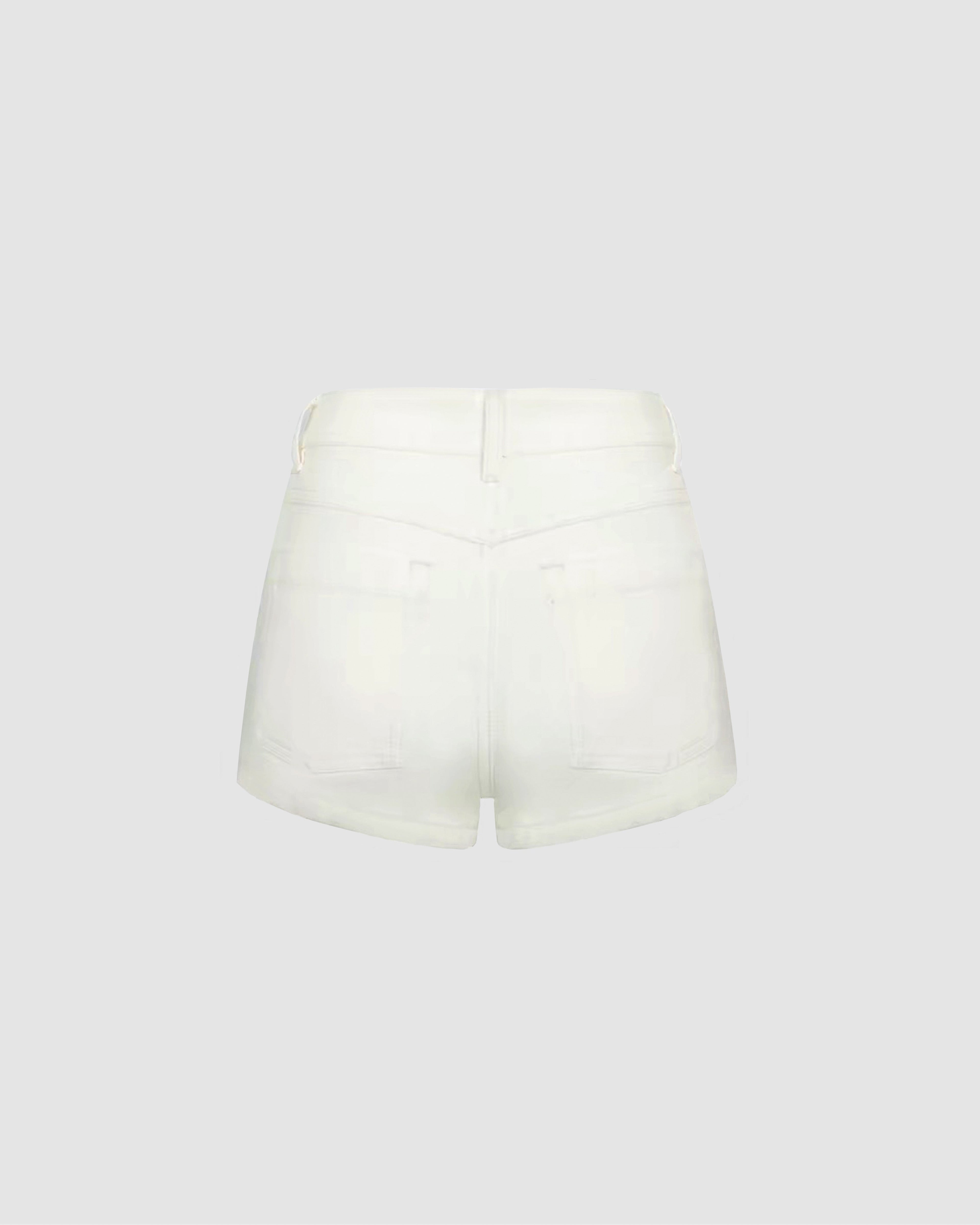 Starlet Pearl Glitz Denim Shorts - Fairest Of Them All