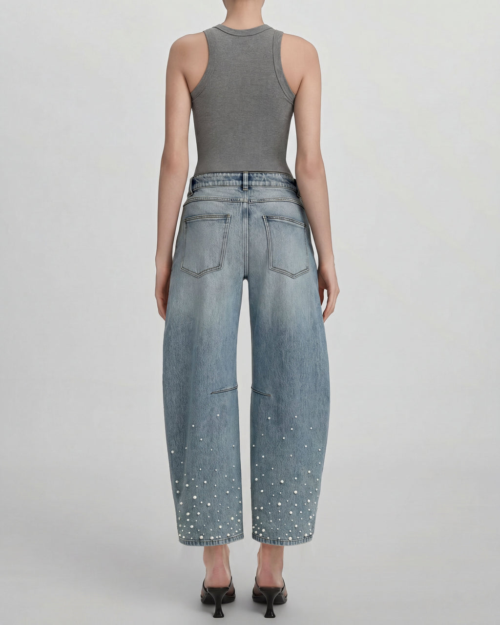 The Debutante Scattered Keepsake Pearl Jeans - Clear Sky Thinking