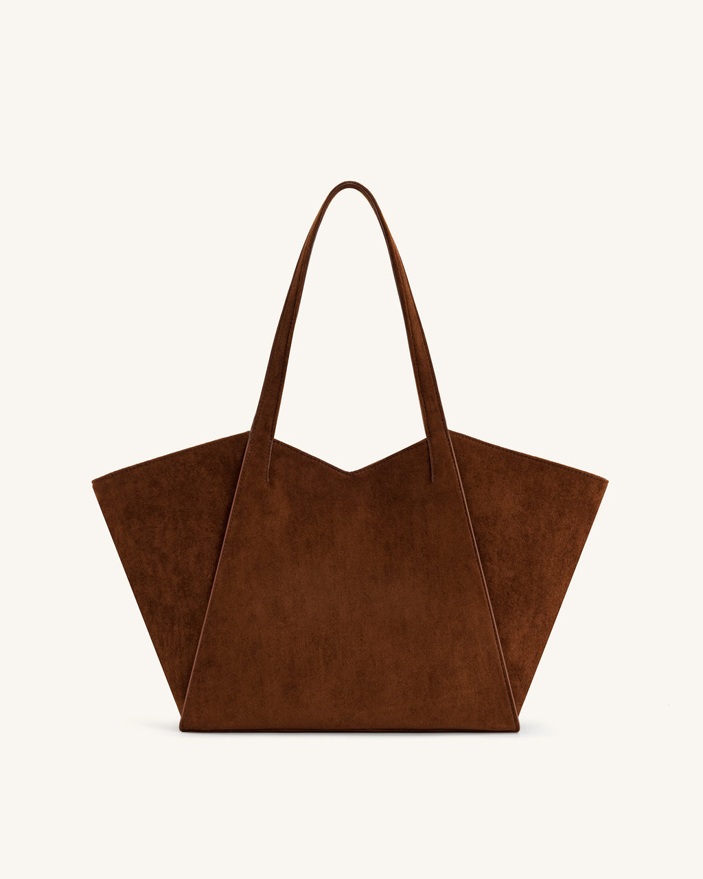 Kiana Large Capacity Tote Bag - Dark Brown