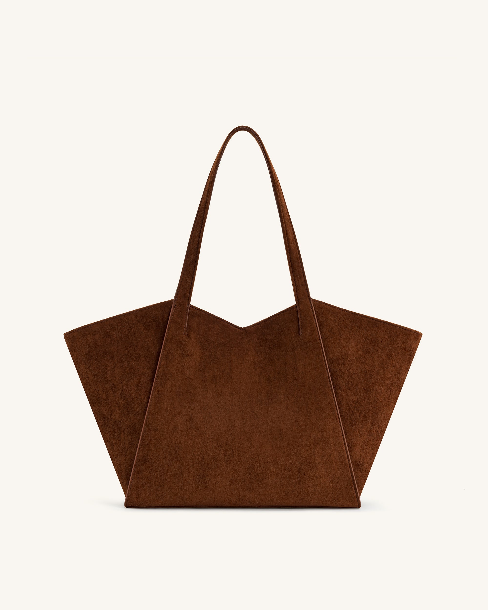Kiana Large Capacity Tote Bag - Dark Brown
