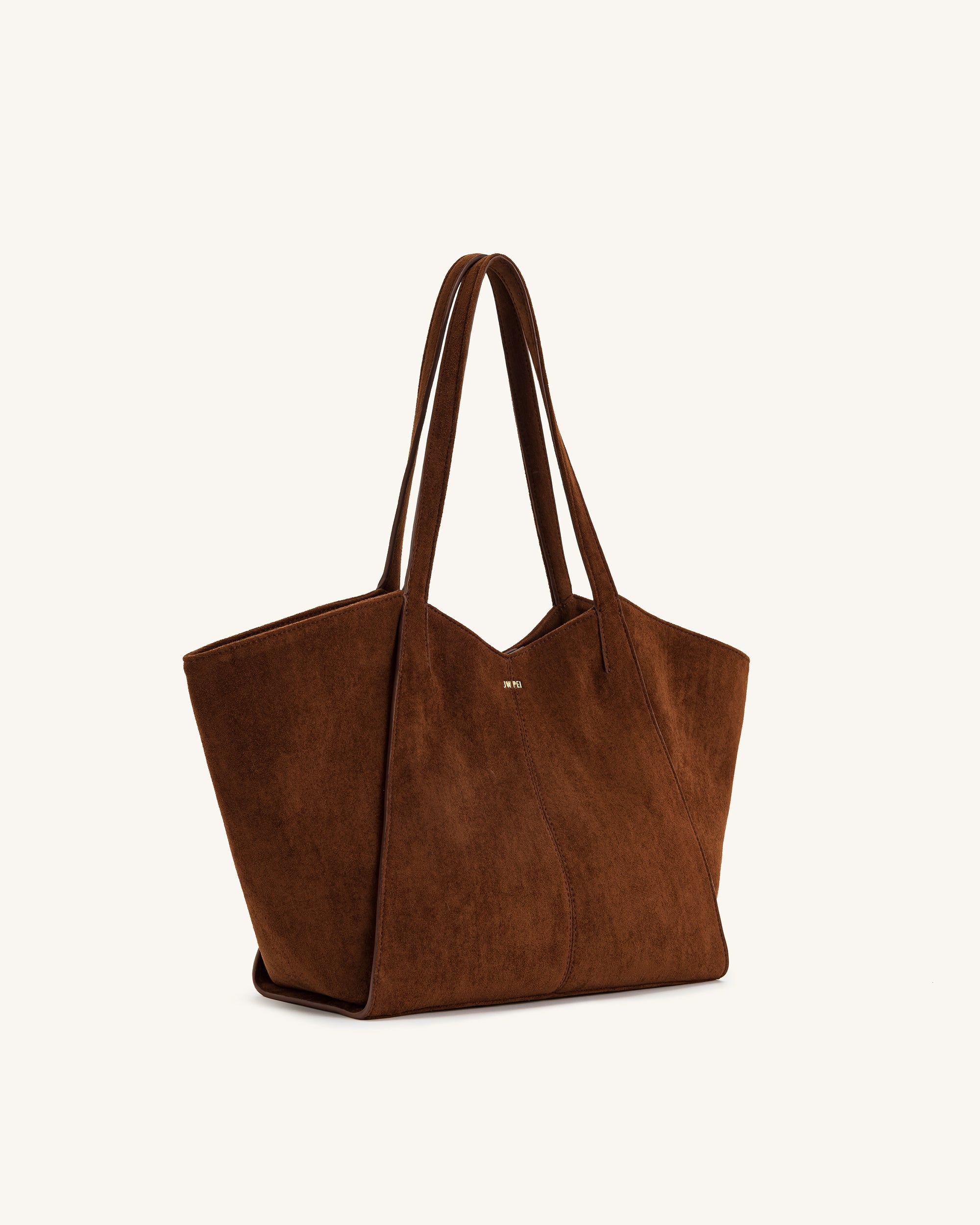 Kiana Large Capacity Tote Bag - Dark Brown