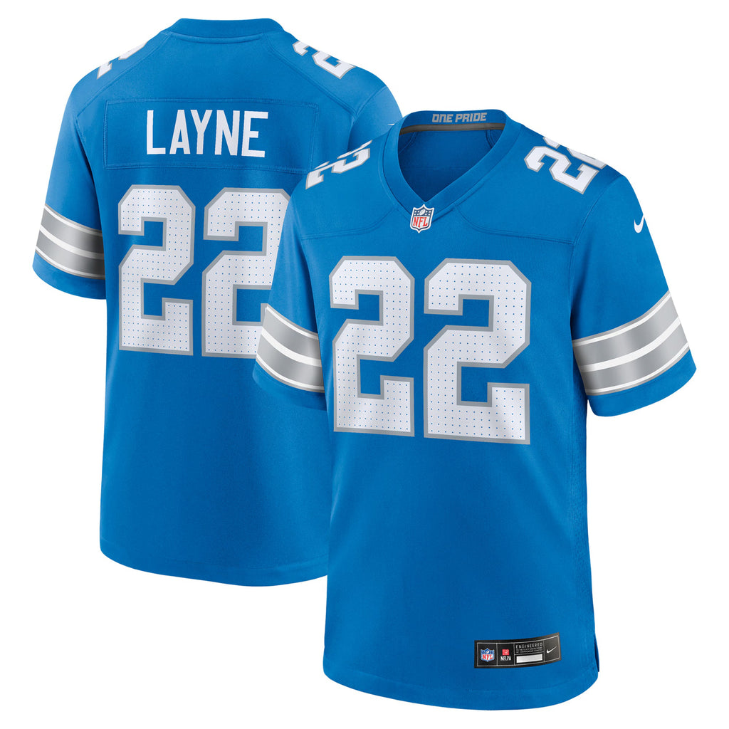 Detroit Lions Bobby Layne Blue Retired Player Game Jersey