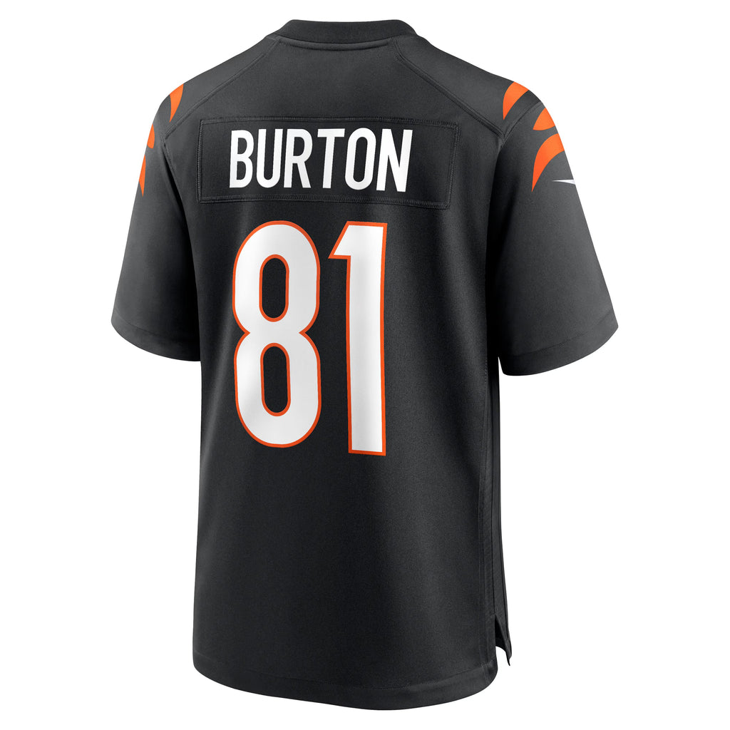 Cincinnati Bengals Jermaine Burton Black Game Jersey