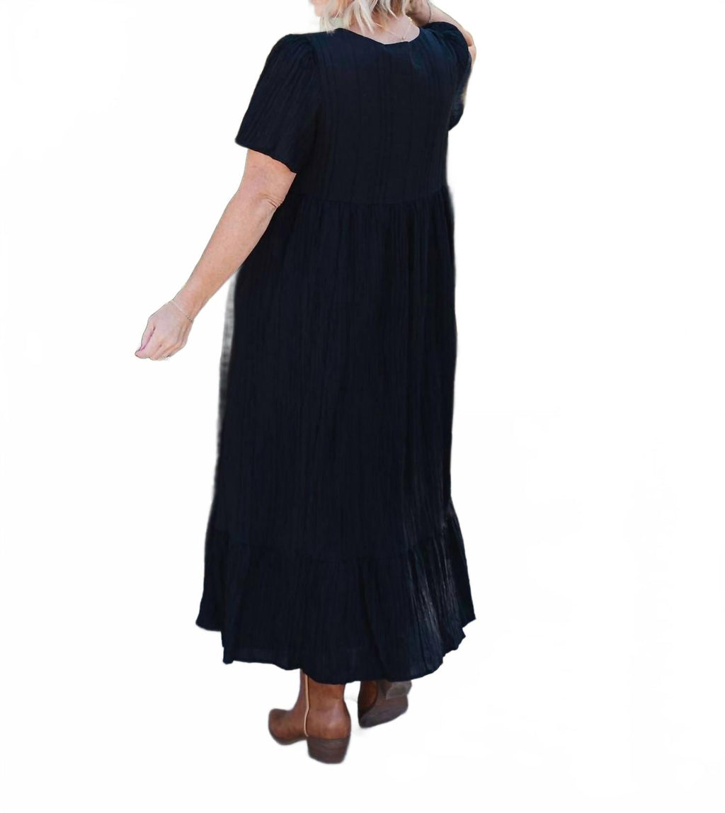 Wendi Midi Dress In Black