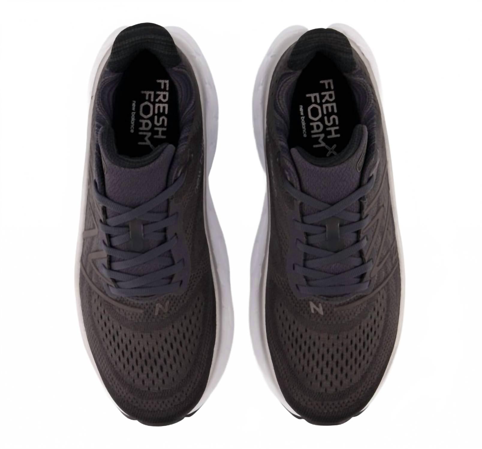 Men's Fresh Foam X More V4 Running Shoes In Black Phantom