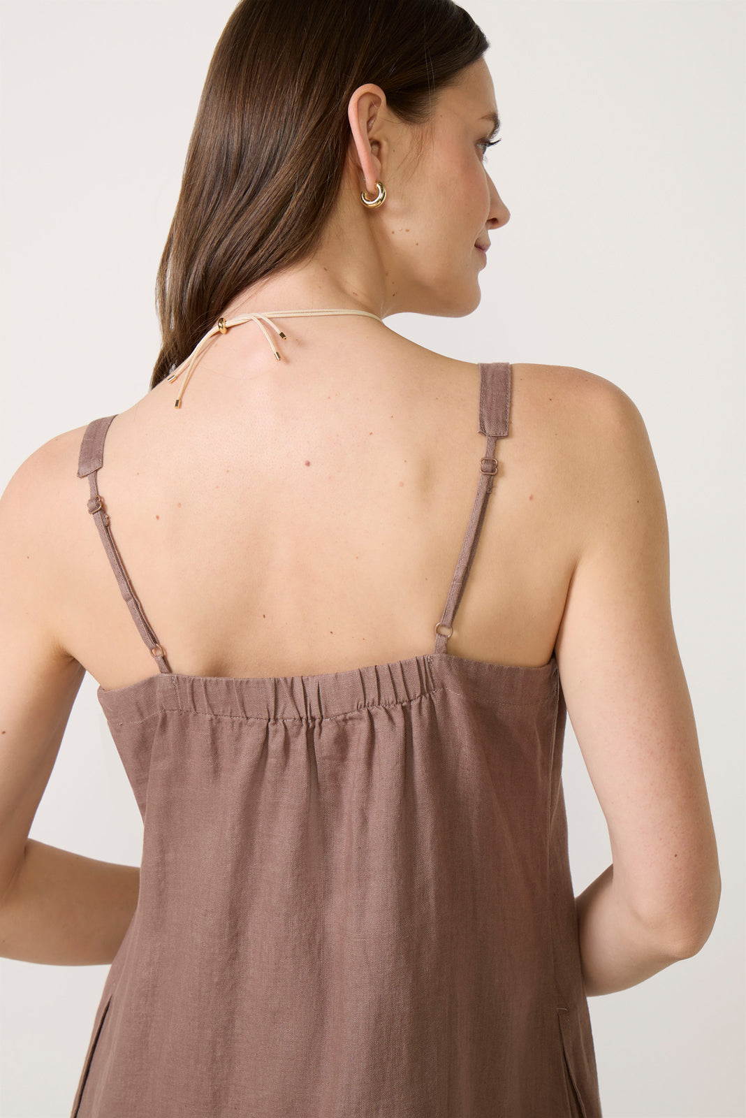Women's Stella Linen Pintuck Dress