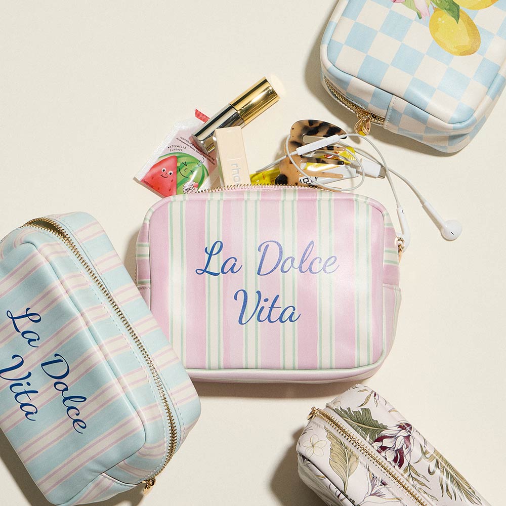 Sealife Pattern Print Portable Cosmetic Pouch Bag