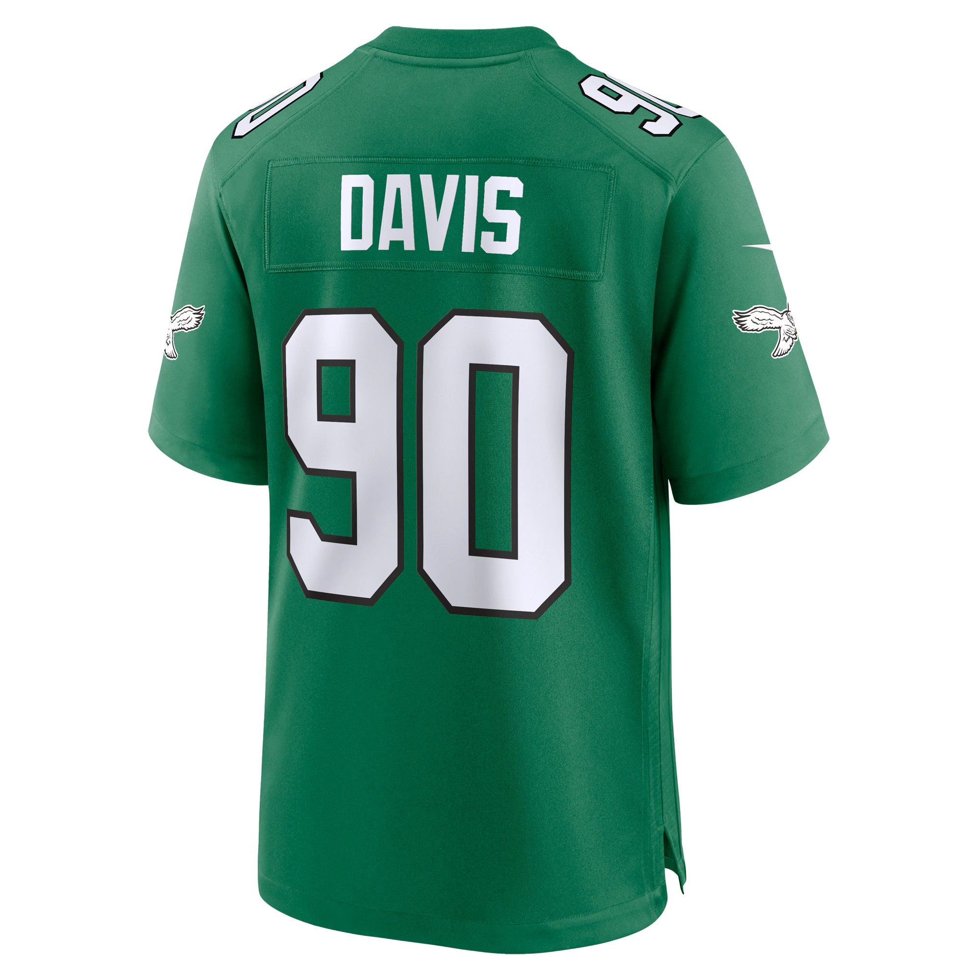 Philadelphia Eagles Jordan Davis Kelly Green Alternate Game Jersey