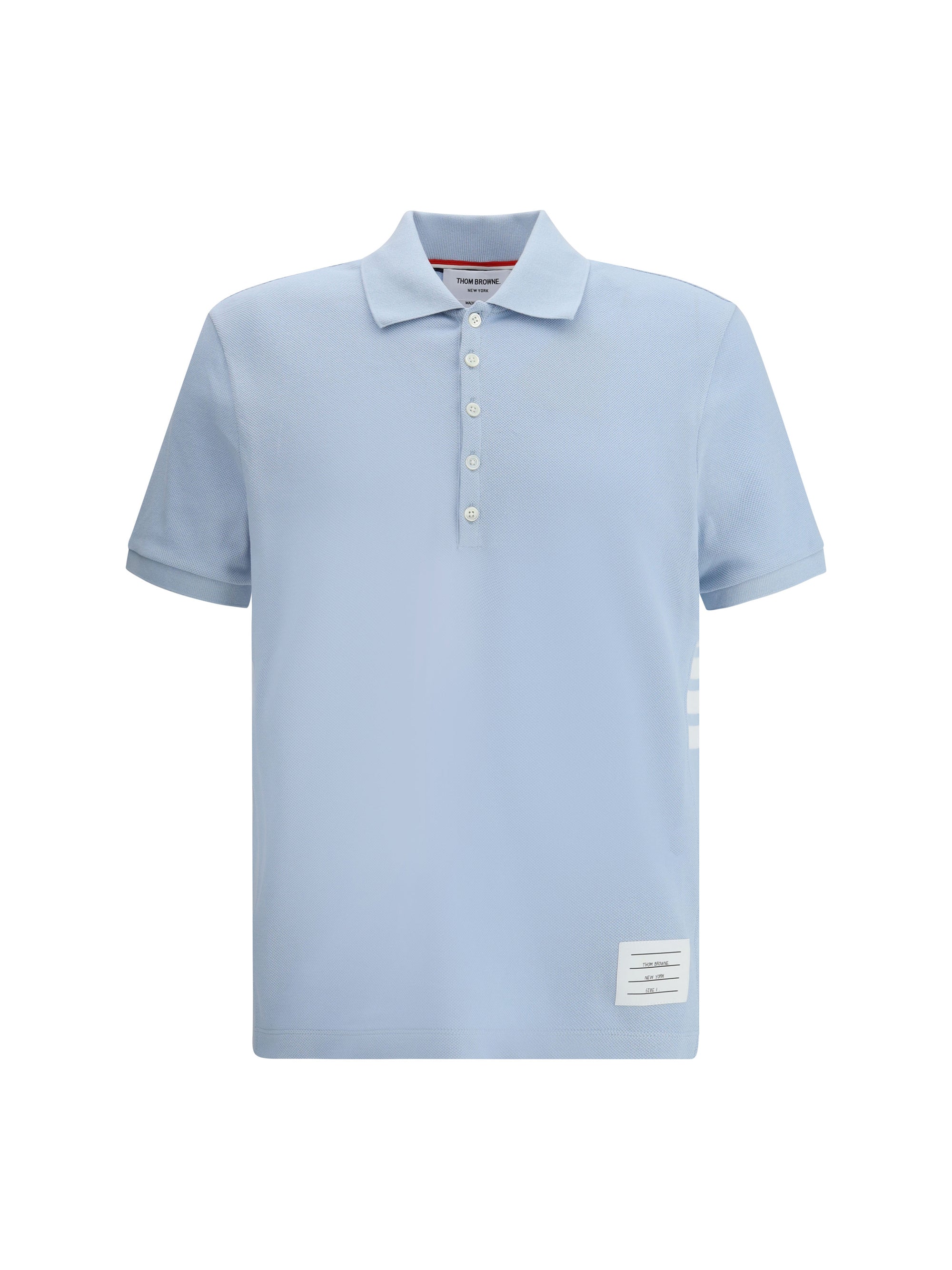Thom Browne Men Polo Whit Iconic Bands