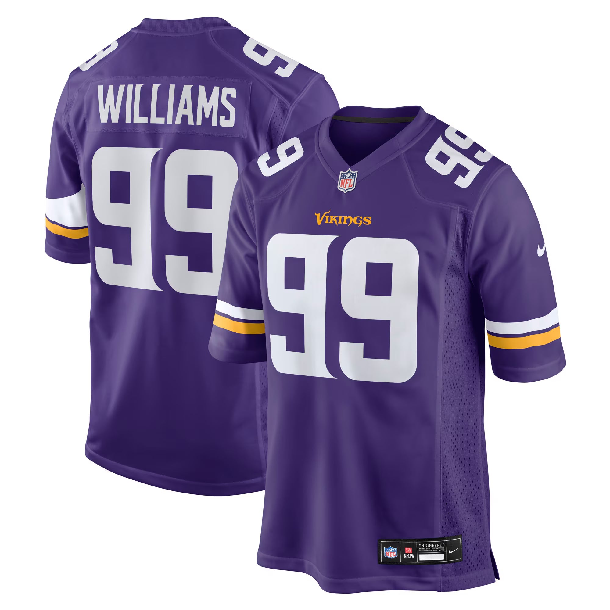 Minnesota Vikings Elijah Williams Purple Team Game Jersey