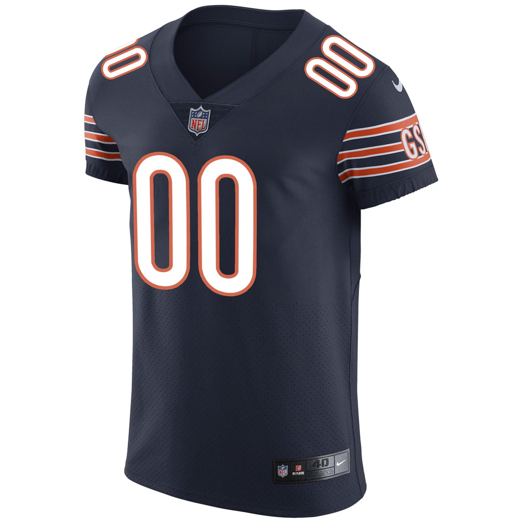 Chicago Bears Navy Vapor Untouchable Custom Elite Jersey