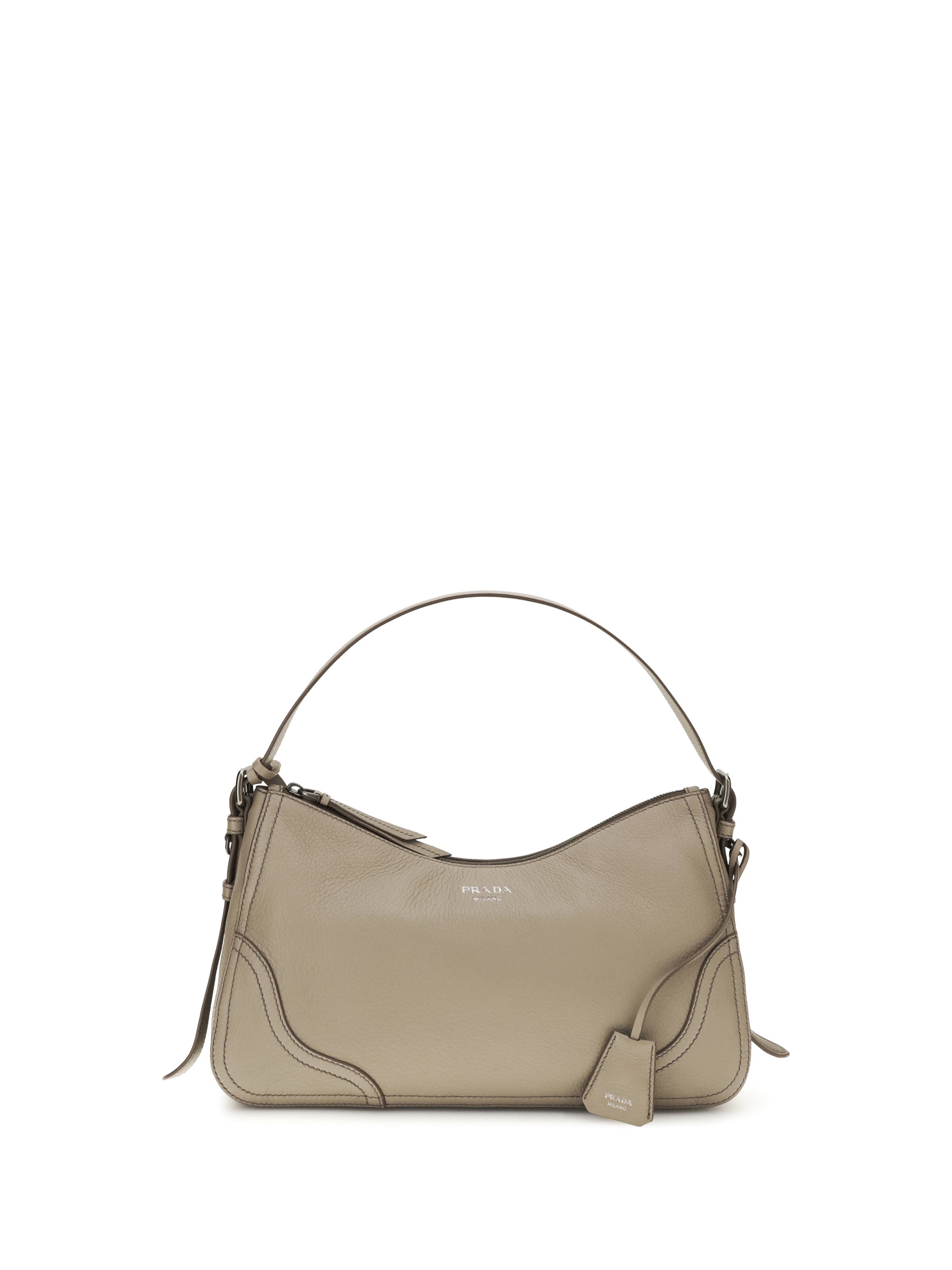 Prada Women Aimée Large Shoulder Bag In Leather