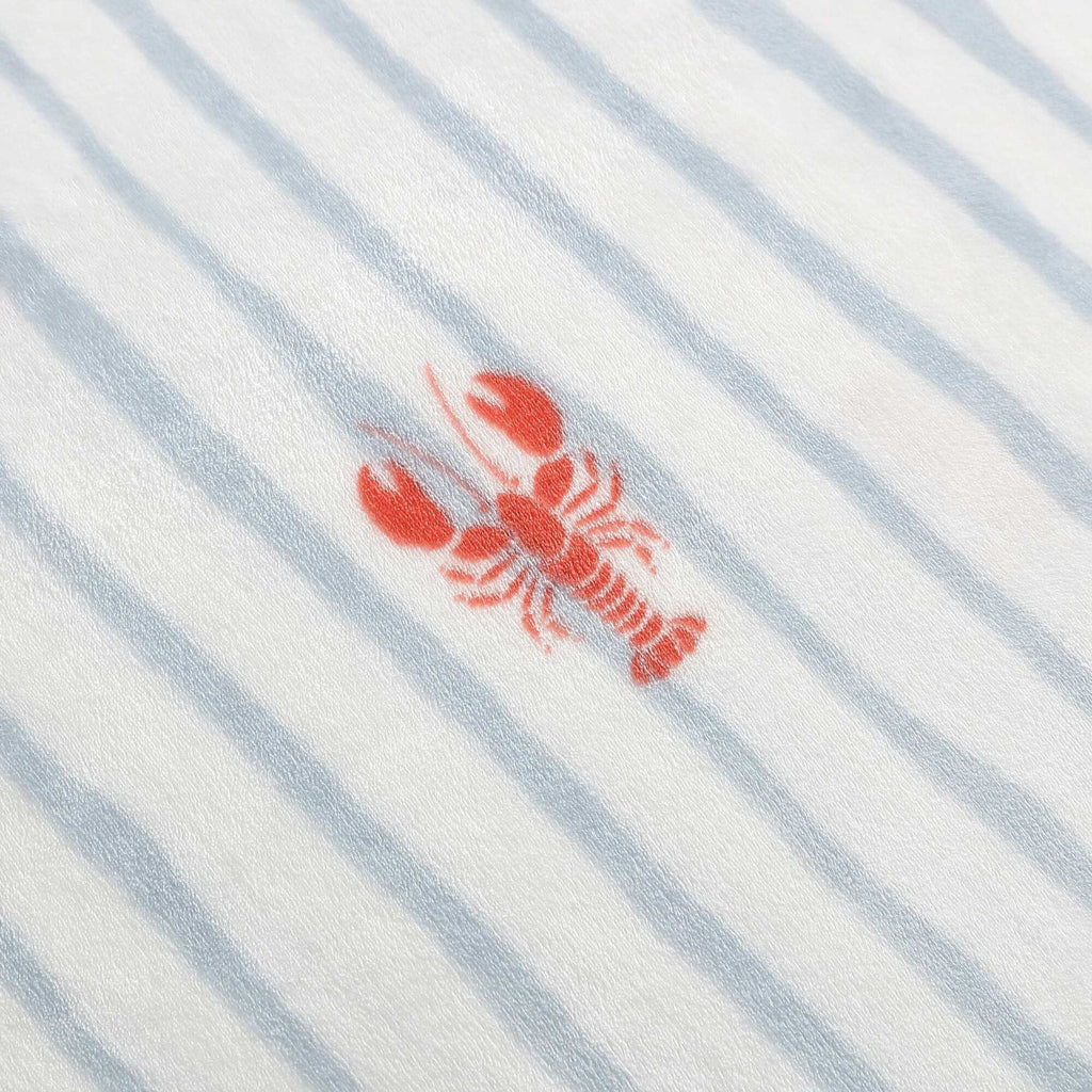 Nautica Lobster Watercolor Stripes King Blanket