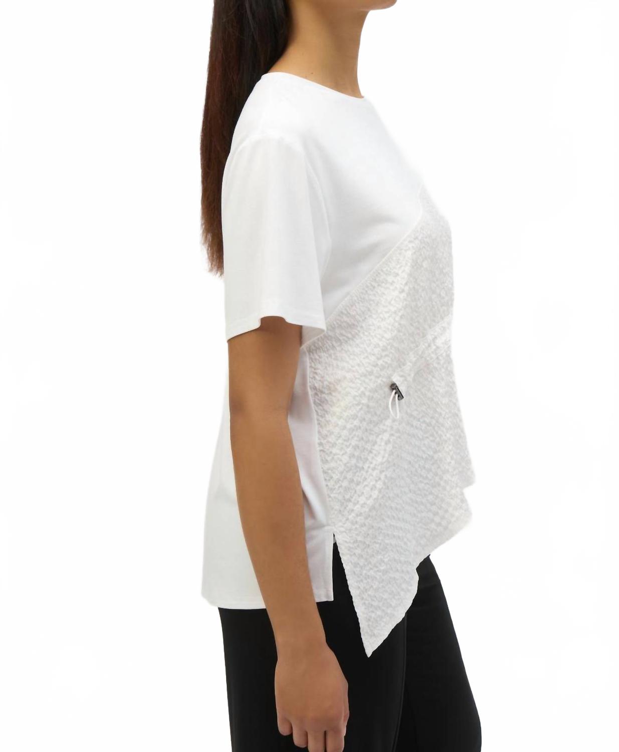 Jersey Bungee Top In White