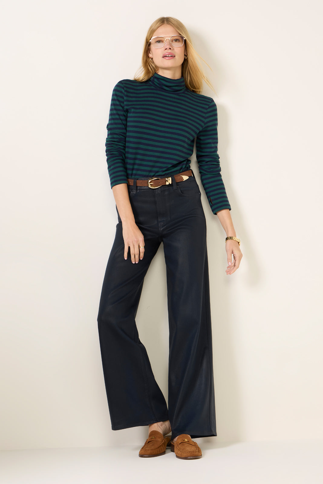 Women's Feather Cloud Layering Turtleneck Top