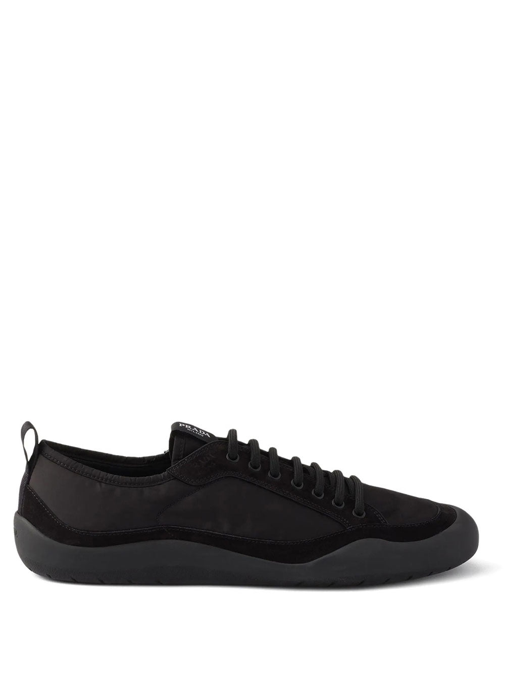 Prada Men Speedrock Re-Nylon And Suede Sneakers
