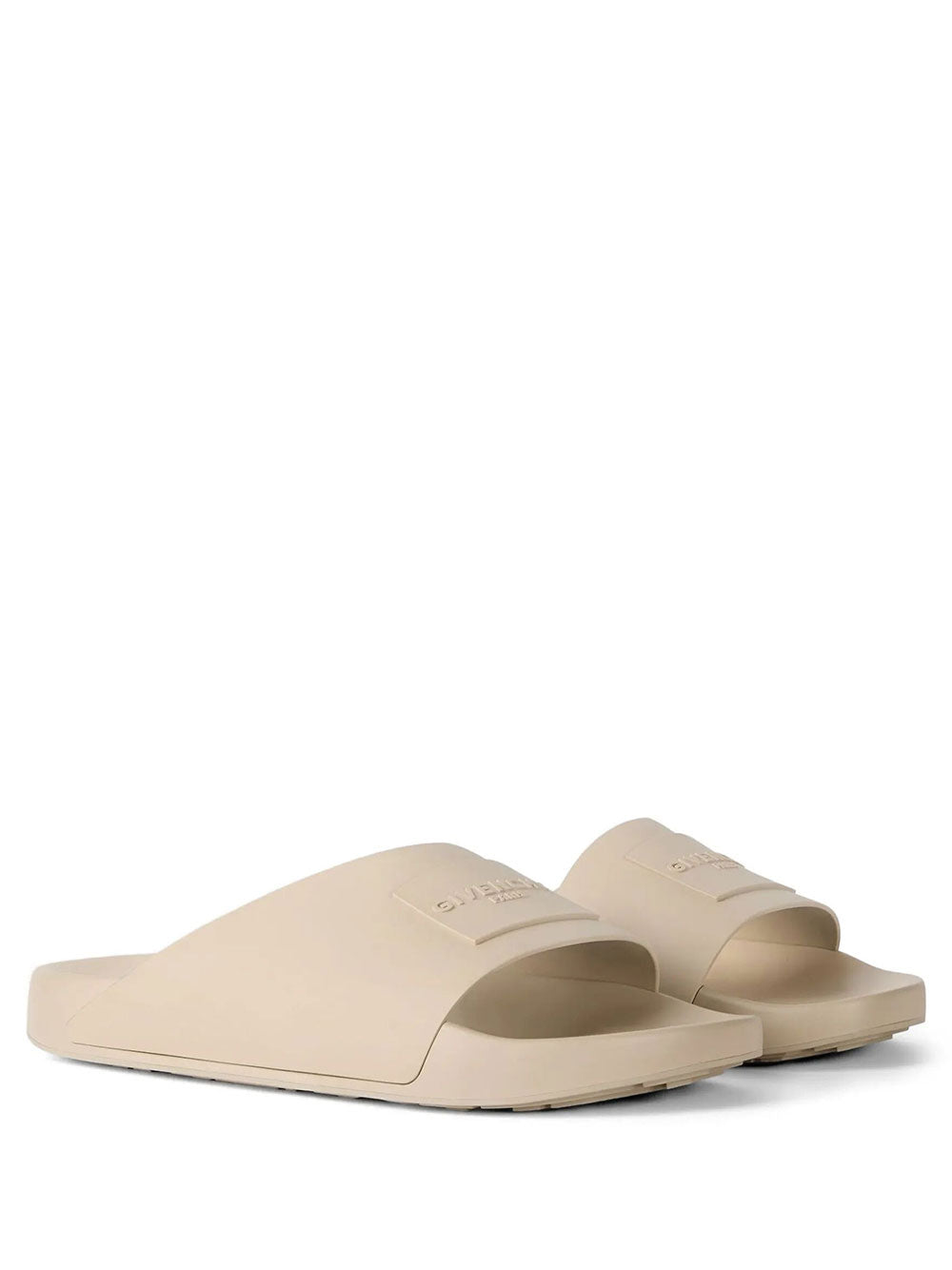 Givenchy Men Label Slide Mules In Rubber