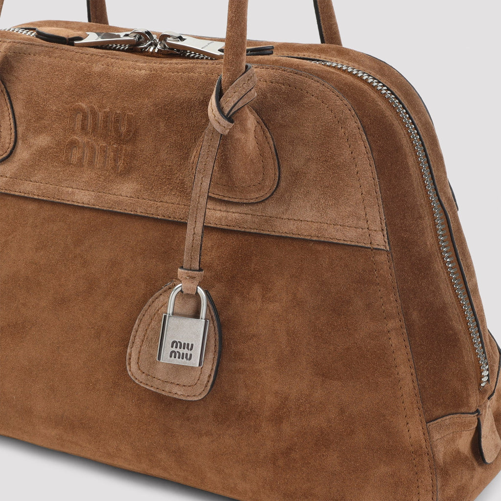 Miu Miu Vivant Suede Leather Bag Women
