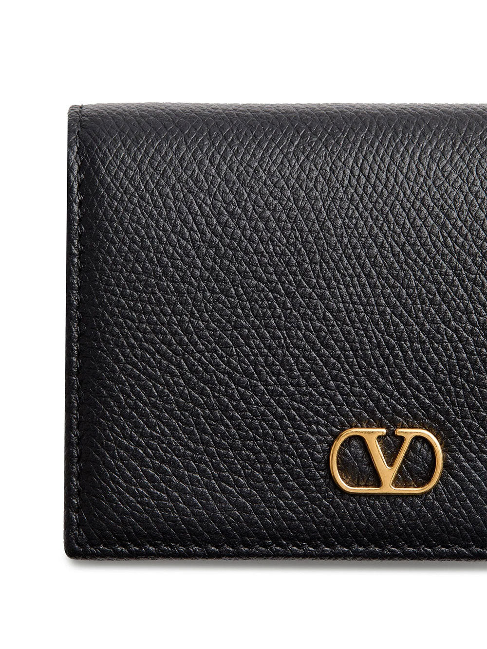 Valentino Garavani Women Vlogo Signature Grainy Leather Wallet