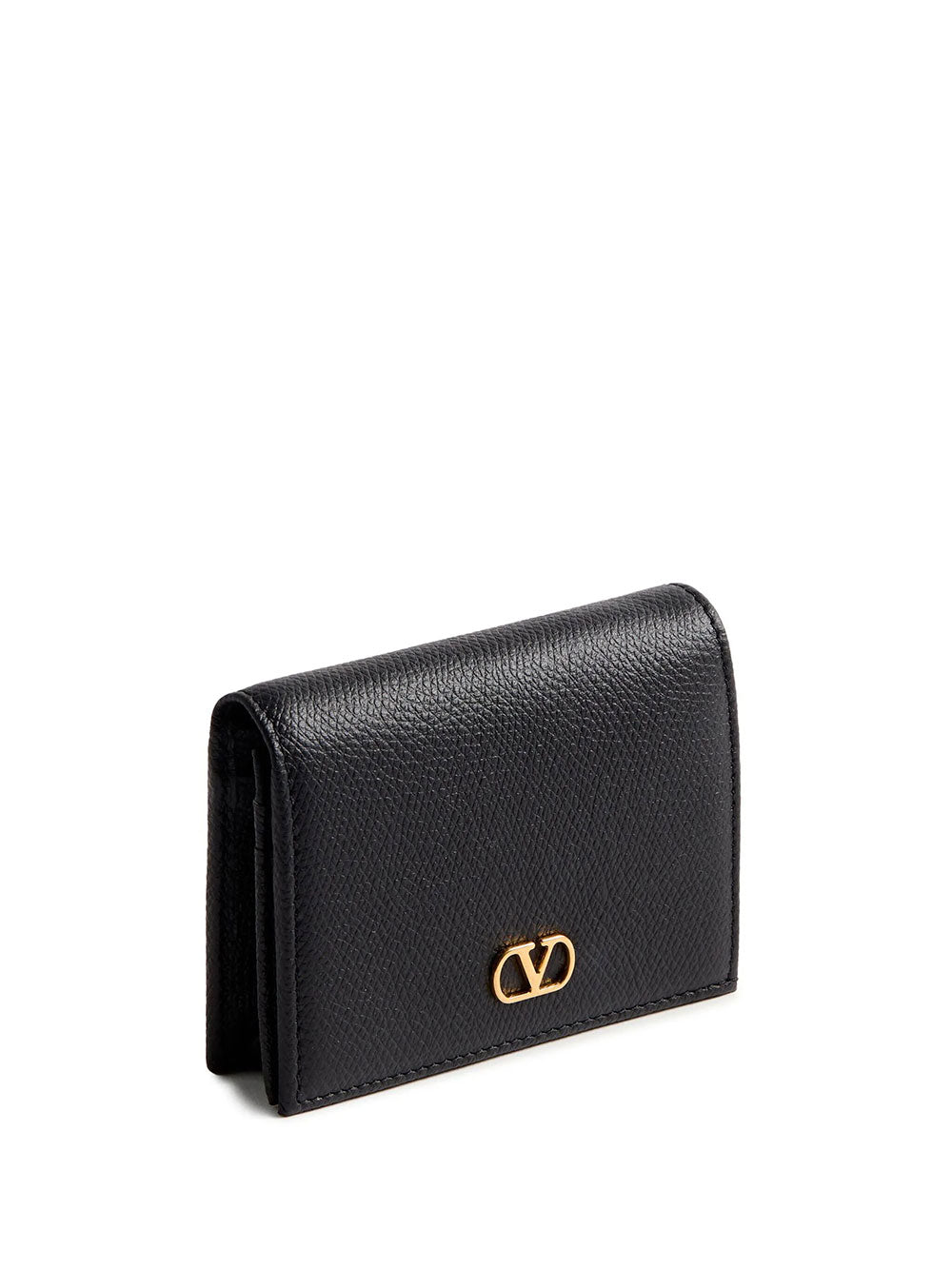 Valentino Garavani Women Vlogo Signature Grainy Leather Wallet