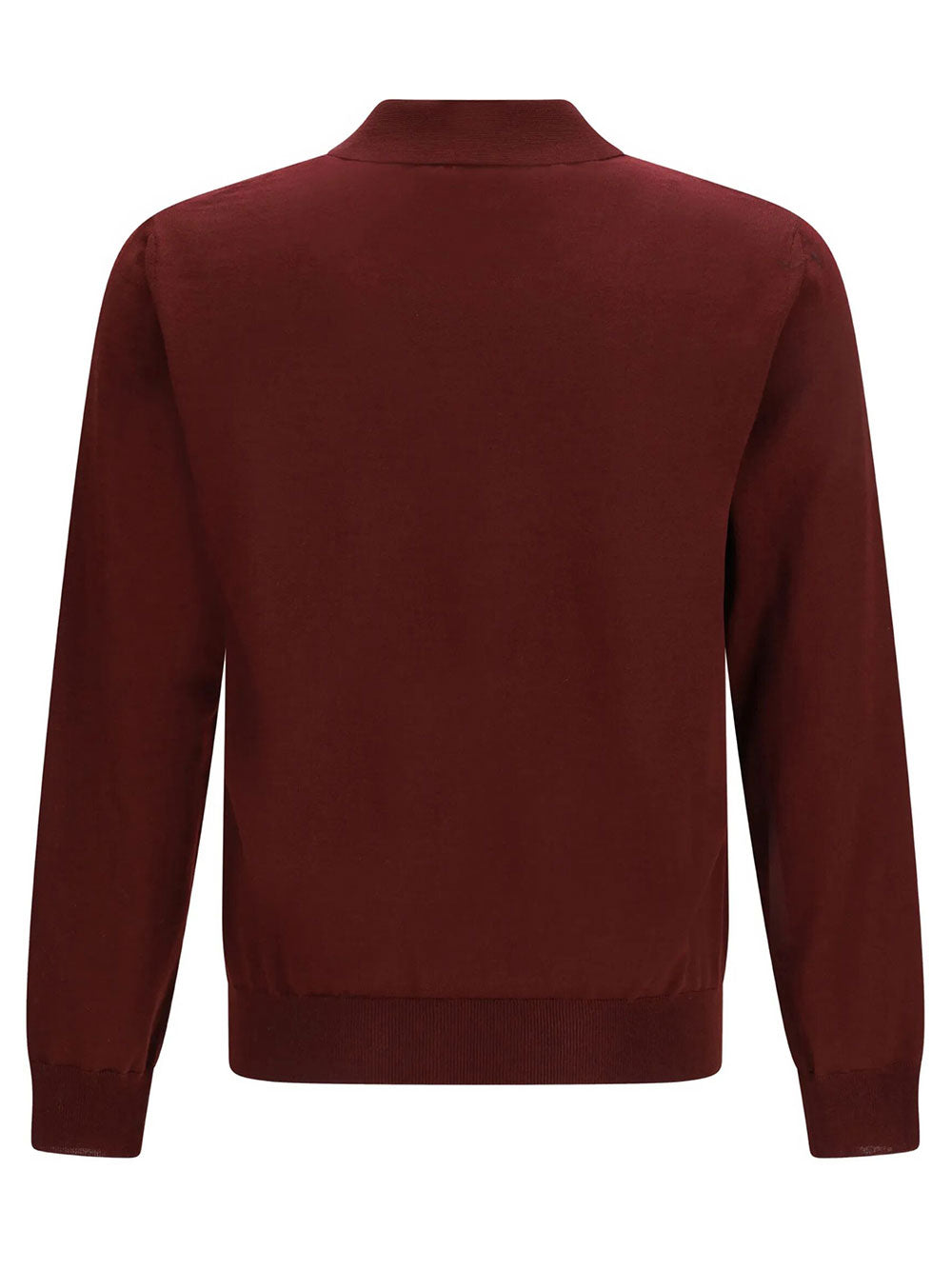 Valentino Garavani Men Valentino Wool Polo With Vlogo Embroidery