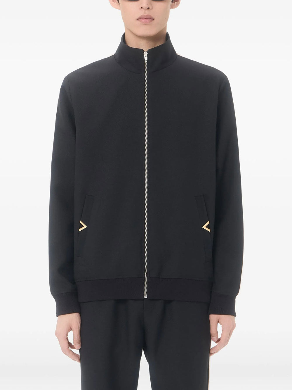 Valentino Garavani Men Valentino Nylon Sweatshirt With Vgold