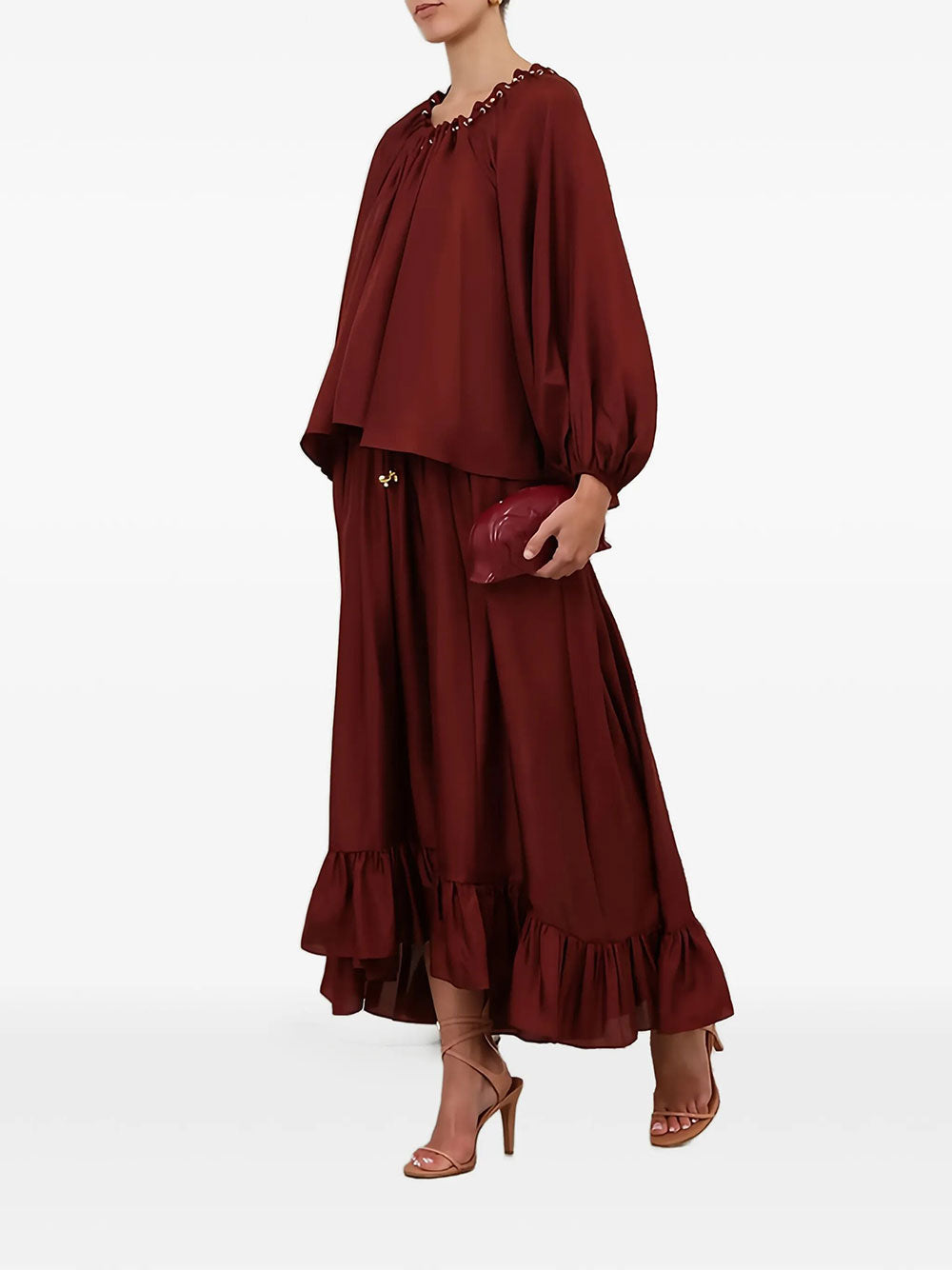 Zimmermann Women Aster Gathered Bead Blouse