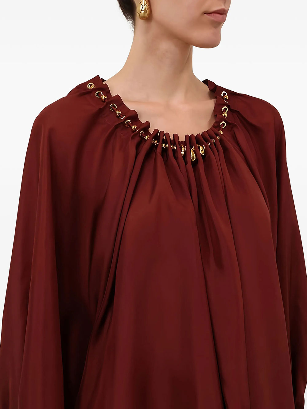 Zimmermann Women Aster Gathered Bead Blouse