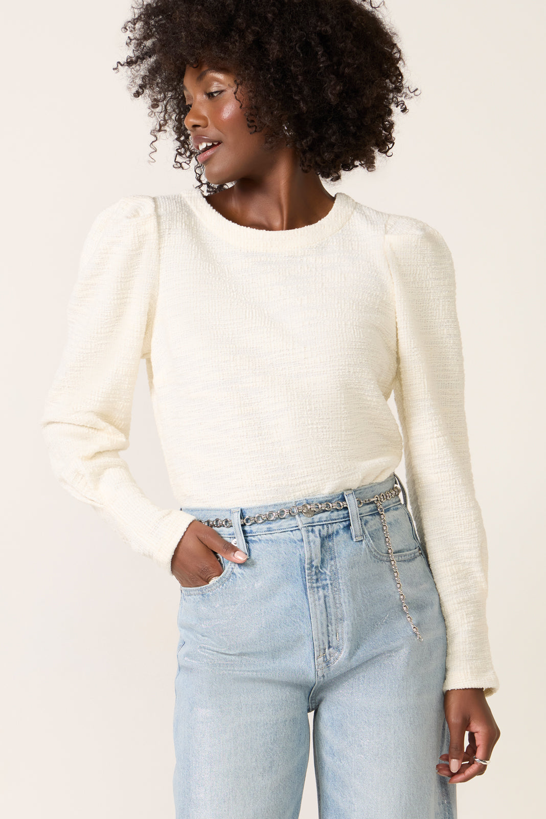 Women's Polly Knit Tweed Top