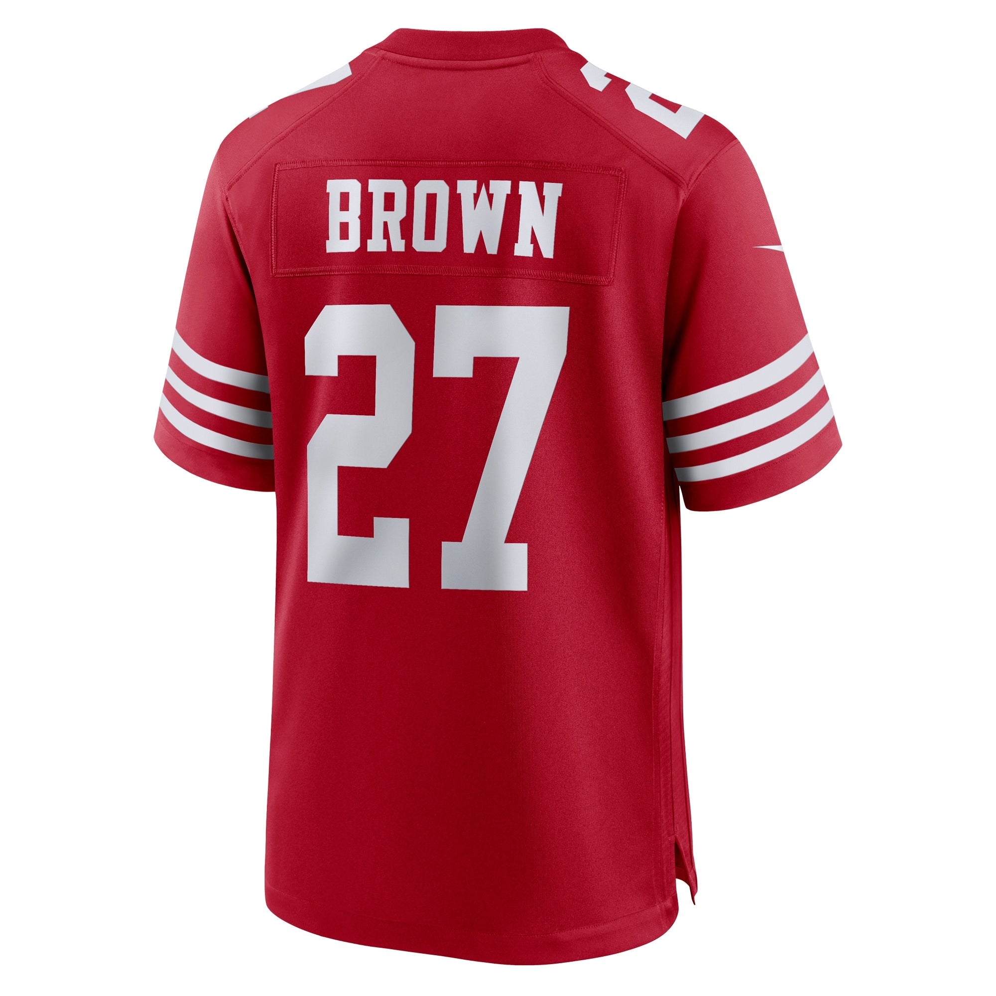 San Francisco 49ers Ji'Ayir Brown Scarlet Team Game Jersey