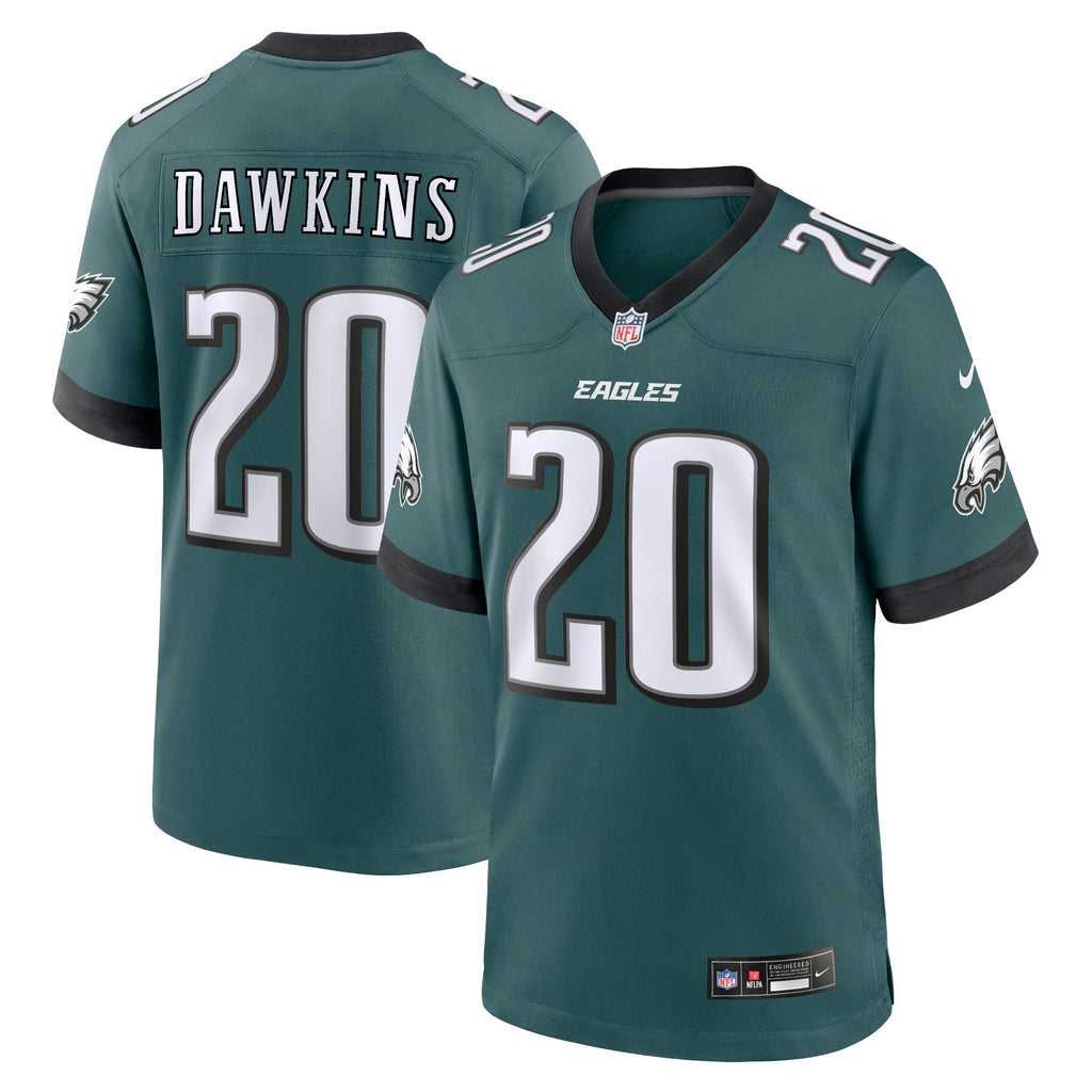 Philadelphia Eagles Brian Dawkins Midnight Green Team Game Jersey