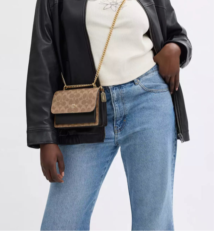 NWT Coach Mini Klare Crossbody In Signature Canvas & Leather